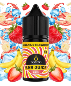 Aroma Banana Strawberry Ice - Bombo Bar Juice 10ml (MiniLongfill)