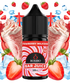 Aroma Strawberry Milkshake Ice - Bombo Bar Juice 10ml (MiniLongfill)