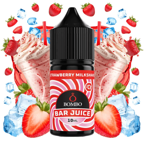 Aroma Strawberry Milkshake Ice - Bombo Bar Juice 10ml (MiniLongfill)