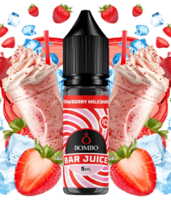 Aroma Strawberry Milkshake Ice - Bombo Bar Juice 5ml (MiniLongfill)
