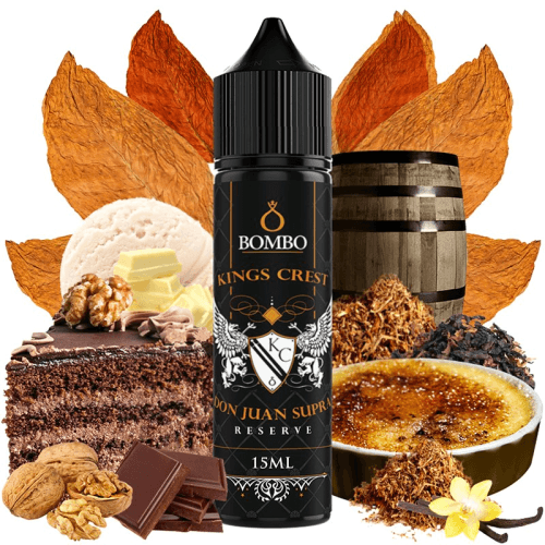 Aroma Don Juan Supra Reserve 15ml/60 Longfill - Kings Crest & Bombo