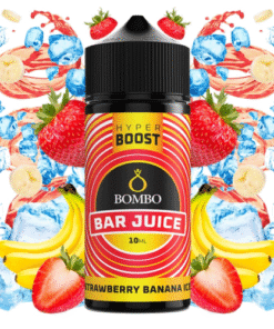 Aroma Strawberry Banana Ice Hyper Boost Bombo Bar Juice
