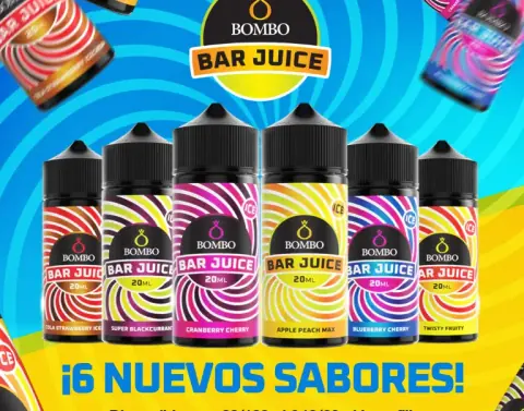 banner nuevos sabores bar juice bombo