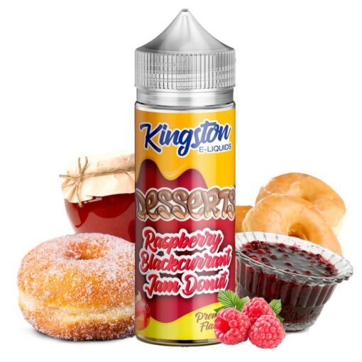 raspberry-blackcurrant-jam-donut-100ml-kingston-e-liquids-desserts