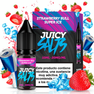 Strawberry Bull Super Ice 10ml - Juicy Salts
