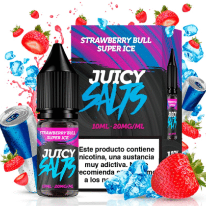 Strawberry Bull Super Ice 10ml - Juicy Salts