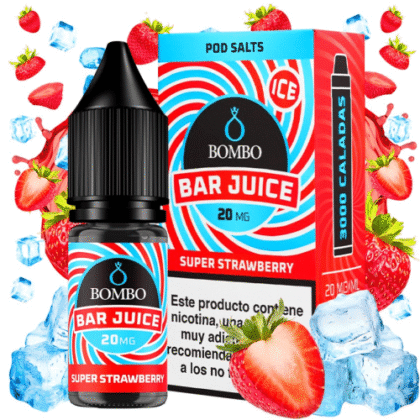 Super Strawberry Ice 10ml - Bar Juice by Bombo