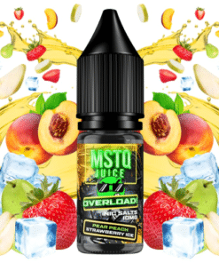 Pear Peach Strawberry Ice 10ml - MSTQ Juice Overload Nic Salts