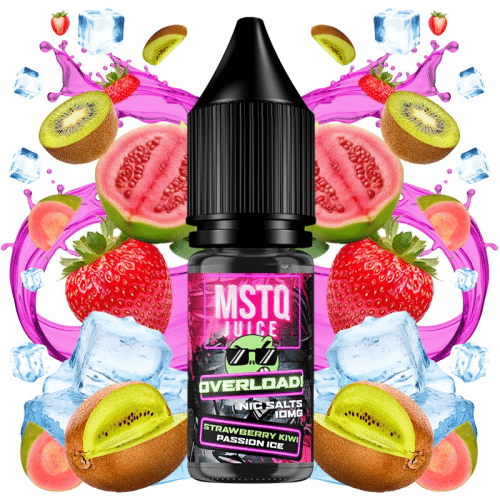 Strawberry Kiwi Passion Ice 10ml - MSTQ Juice Overload Nic Salts