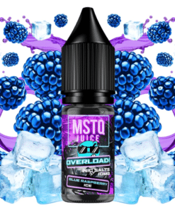 Blue Raspberry Ice 10ml - MSTQ Juice Overload Nic Salts