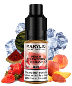 Peach Strawberry Watermelon Ice 10ml - Maryliq Nic Salts by Lost Mary
