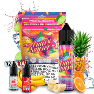 Pack Fruity Sunset Oil4Vap Sales 60ml