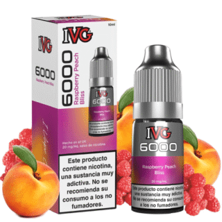 Raspberry Peach Bliss 10ml - IVG 6000