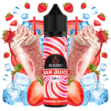 Aroma Strawberry Milkshake Ice 12ml Longfill - Bombo Bar Juice