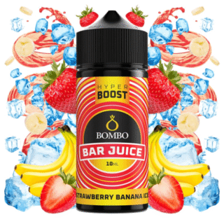 Aroma Strawberry Banana Ice Hyper Boost Bombo Bar Juice