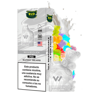 Recambio Wave Click Gummy Bears Bud Vape (Pack 2)