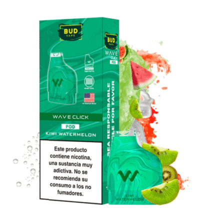 Recambio Wave Click Kiwi Watermelon Bud Vape (Pack 2)