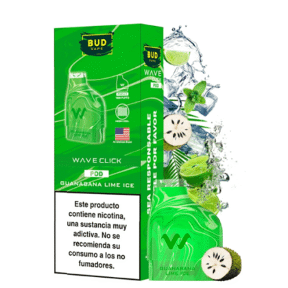 Recambio Wave Click Guanabana Lime Ice Bud Vape (Pack 2)