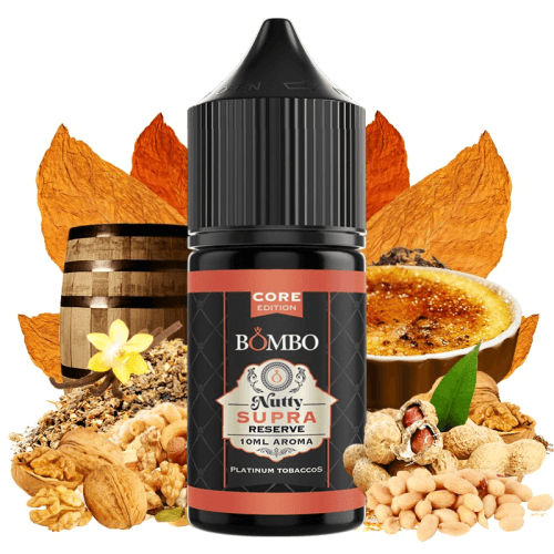 Aroma Nutty Supra Reserve MiniLongfill 10ml - Platinum Tobaccos by Bombo Core Edition
