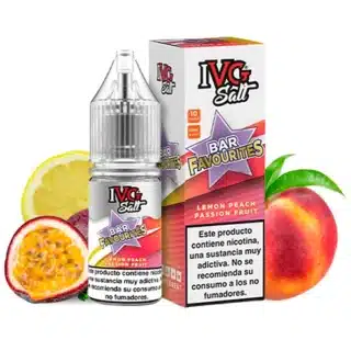 IVG Favourite Bar Salts Lemon Peach Passionfruit 10ml botella IVG