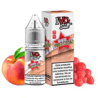 IVG Favourite Bar Salts White Peach Raspberry 10ml sales de nicotina 50PG/50VG